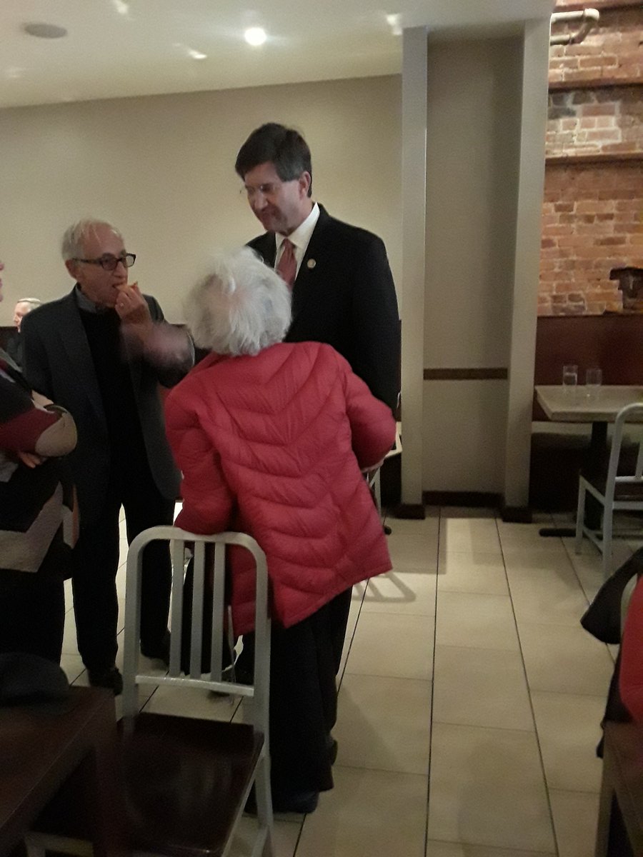 BernieAndFran's tweet image. Thanks for joining us for lunch, @RepSchneider!