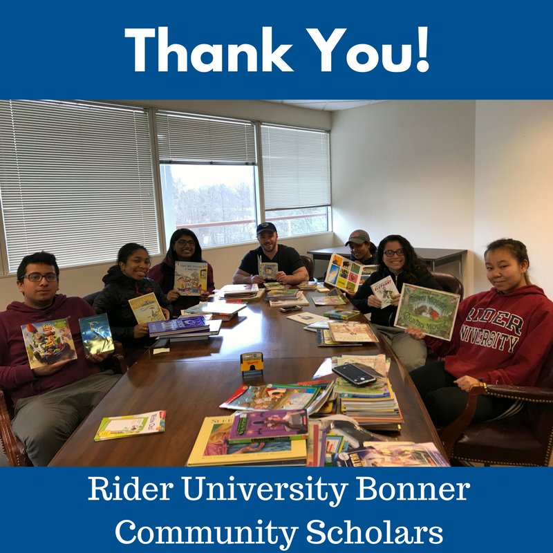 UWGreaterMercer's tweet photo. It was a pleasure having @RiderUniversity Bonner Scholars sort out book donations during their spring break service project! #RUServing #LiveUnited https://t.co/A5wMvih95x