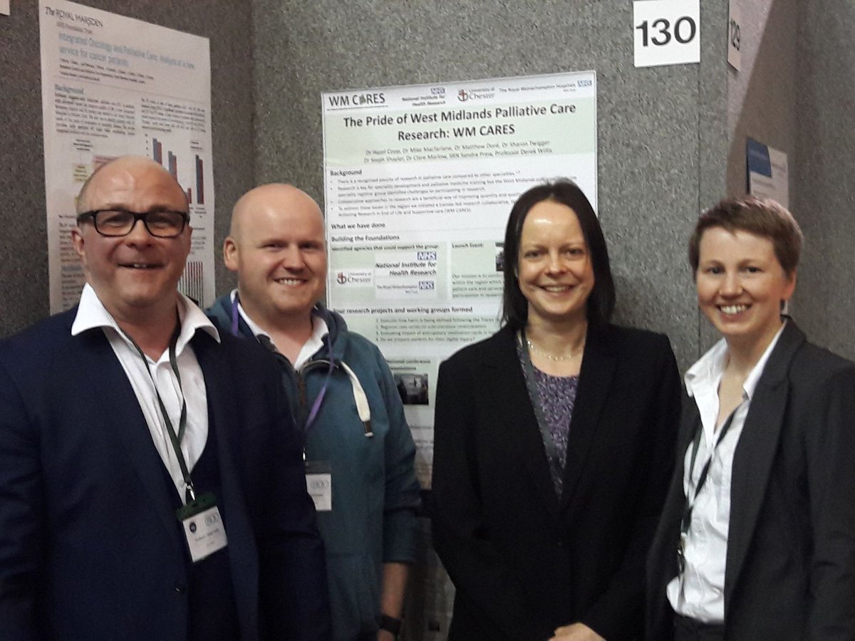 WM_CARES_UK's tweet photo. Great work from WM CARES 3 posters and and an oral presentation on digital legacy work at #asppcc2018 @hazel_coop @mmmacf2 @bathmatt @SharonTwigger @merlotmedic https://t.co/rbI0sUkGmO