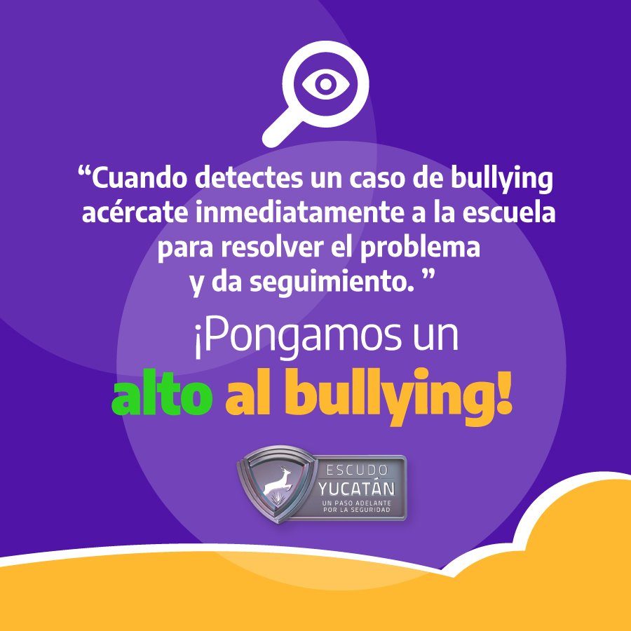 EscudoYucatan's tweet photo. Si alguien a nuestro alrededor está pasando por una situación así, hay que darle nuestro apoyo, no callarnos. https://t.co/obQiz1p1Zn