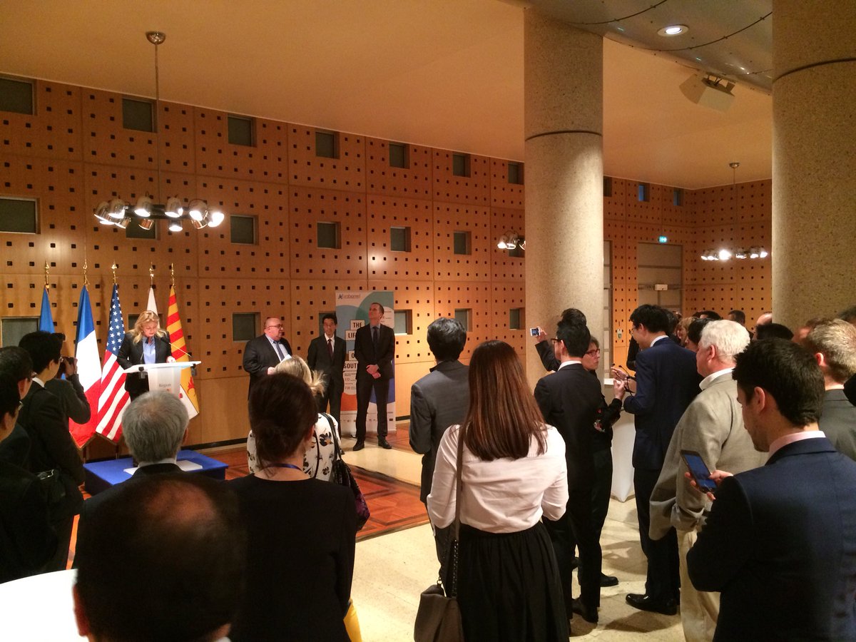 InvestInVar's tweet photo. #LifeScienceBusinessTour Welcome to @biocom 🇺🇸 and @LINKJ20160324 🇯🇵 in Marseille in @regionpaca by @CPozmentier. @InvestInVar partner of the collective action #SouthAlliance with @AriiPaca & @PoleEurobiomed to developp economic relation in biotech in South of 🇫🇷 https://t.co/KIynropdav
