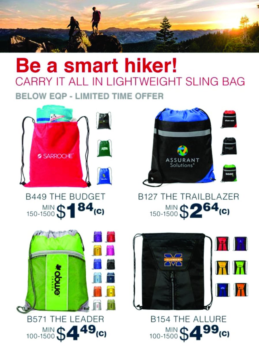 FullyPromotedBa's tweet photo. #Cinch bags are #everywhere these days! They are #affordable and #Useful #promotionalproducts that will have your #brand seen a lot!
#EmbroidMeBarrie #FullyPromoted #Barrie #OpportunityBuy #custom #Printed #ichooselocal #ShopLocal #branding #wedothat https://t.co/QUZvMcbBF9