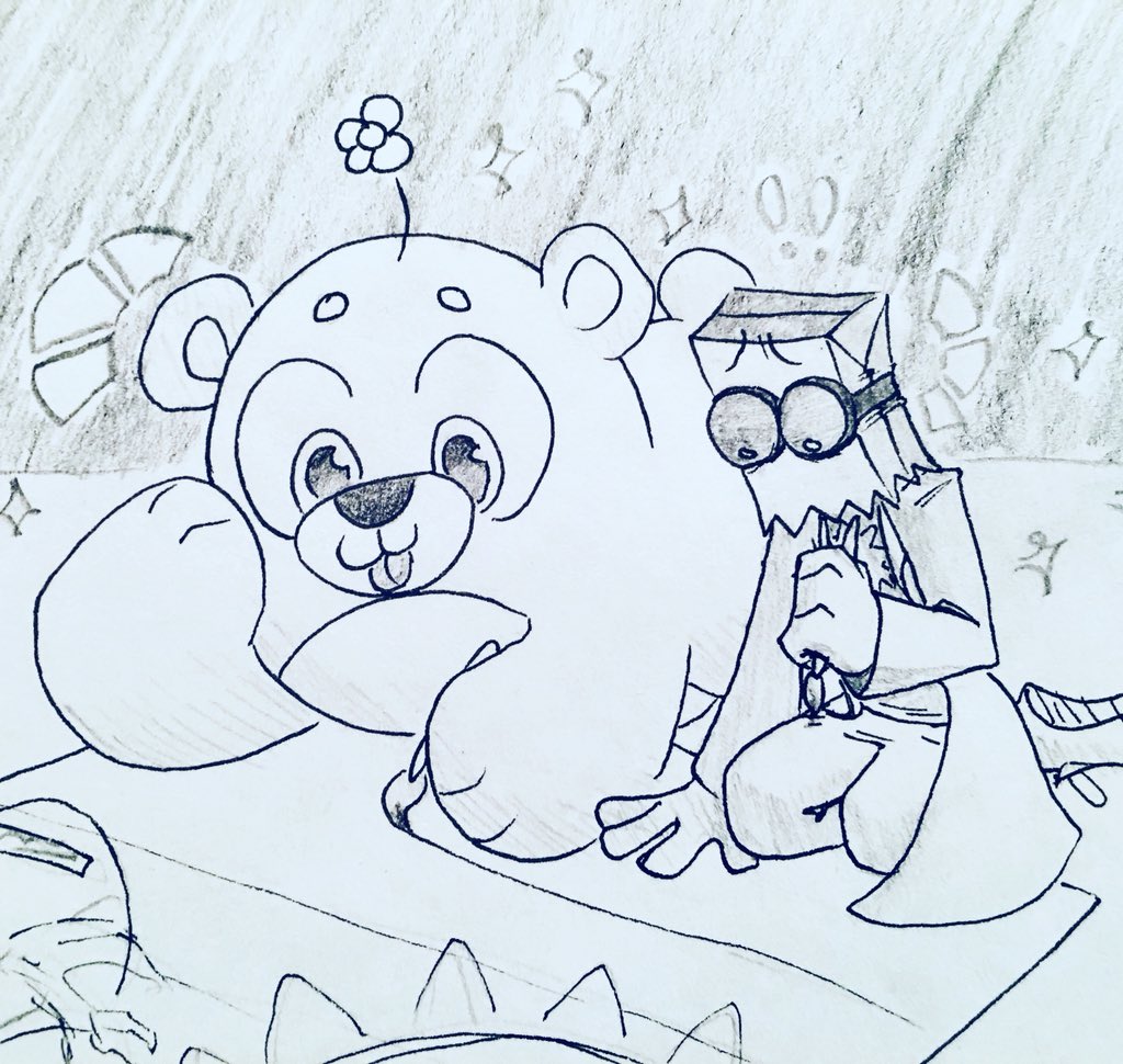 flipkiddy's tweet photo. A scientist and his bon (bear son) #villainous #villanos #drflug #505 https://t.co/f5HOzkQbzS