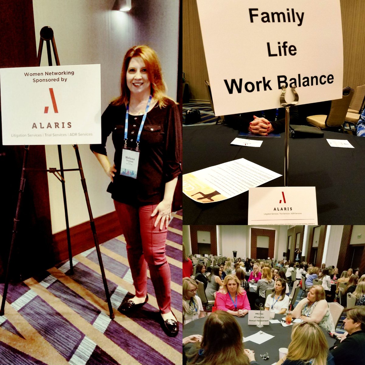 missyjbiggs's tweet photo. I am excited to represent #AlarisLitigationServices at #CLM2018 in Houston!
Alaris is a proud sponsor of the Women's Networking Session where professionals engaged in important conversations about work/life balance. #CLM #claimslitigation https://t.co/0ORAO7RUNd