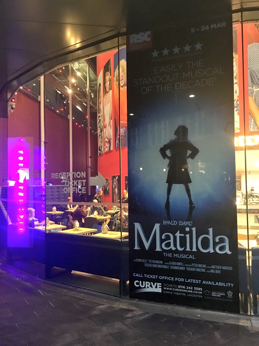 MatildaMusical's tweet photo. It’s Press Night at @CurveLeicester. Time to officially open #MatildaOnTour! https://t.co/sp9BaUkKwW