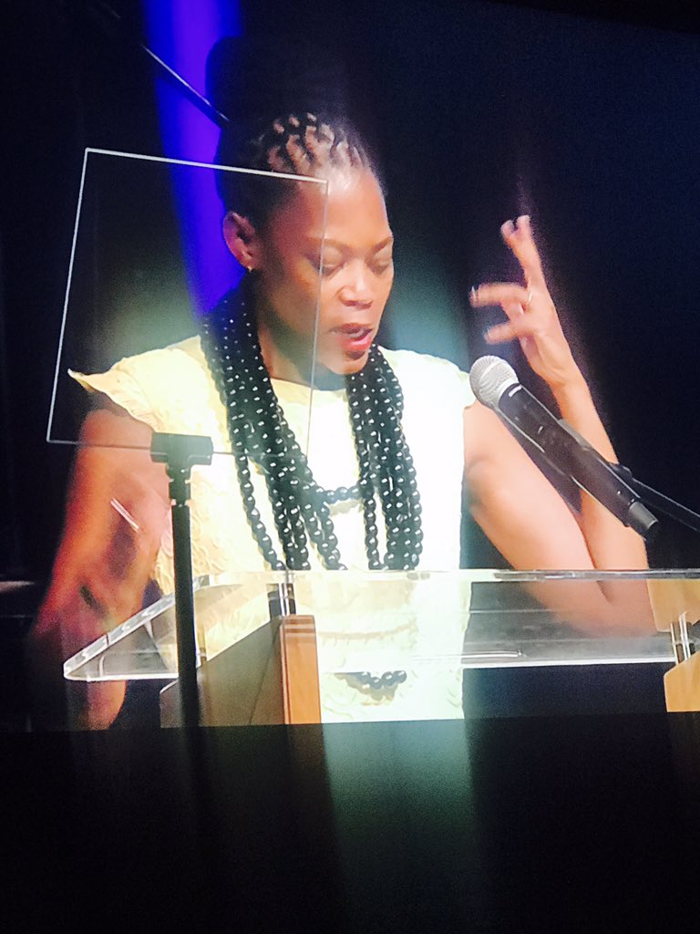 tmokoena3's tweet photo. NIHSS CEO Prof Sarah Mosoetsa. Our leadership, our captain. When she speaks you cannot ignore the passion behind her vision #HSSAwards2018 https://t.co/wbtItuV4uD