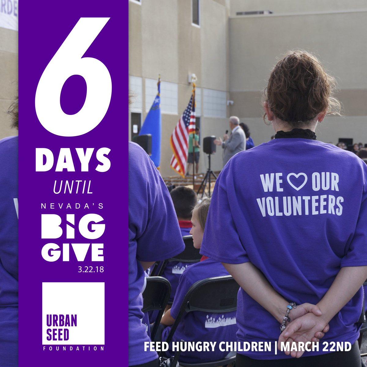 6 days until <a href="/NVBigGive/">NVBigGive</a> ! Urban Seed loves all 190 volunteers that helped shape our first year as a foundation. We couldn't have done it without you! Please donate and make this our biggest year yet!
#urbanseed #lasvegas #nvbiggive #charity 
bit.ly/2oSYFhG