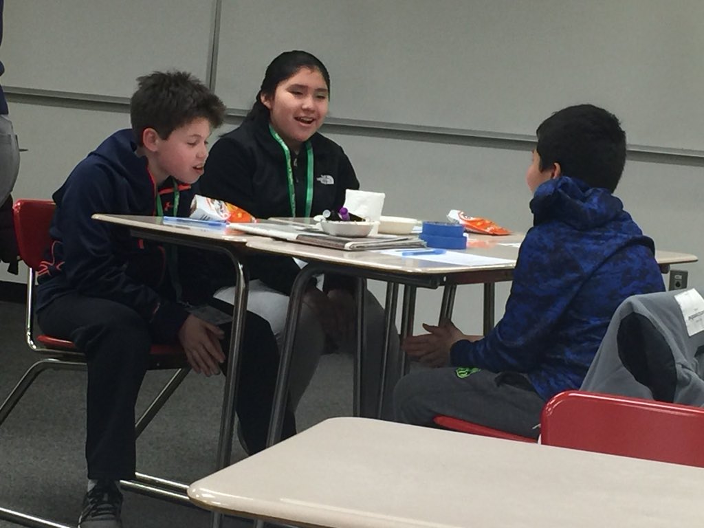 PizzoKathy's tweet photo. @SHES_Dolphins at GMU Peer Mediation. https://t.co/Ifnd5r2yru