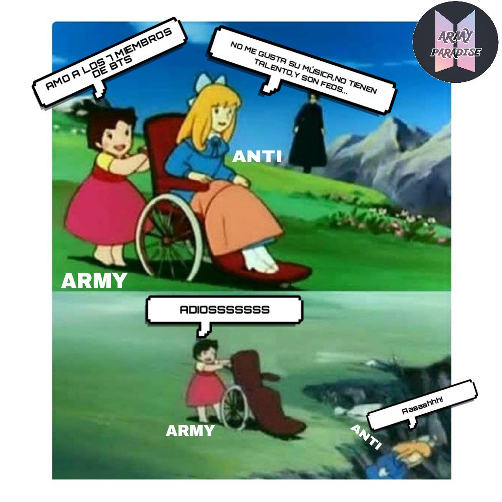 ArmyParadiseBTS's tweet photo. [ #HUMORARMY ]
No digan que mentalmente no lo piensan también 😅
@BTS_twt https://t.co/3cURBMpagv