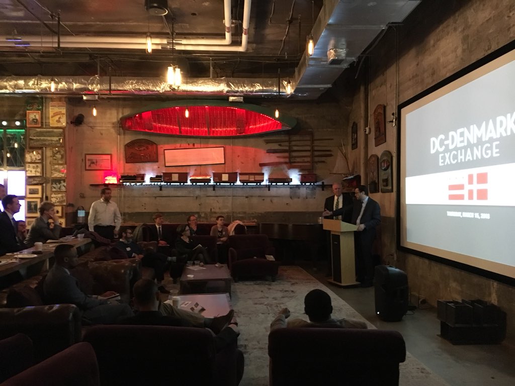 DOEE_DC's tweet photo. What do you get when policy wonks, architects, developers, environmentalists and delegates from Denmark meet? 
Riveting discussion around net-zero and resilient design in a city. The #DCDEN exchange sharing ideas about how to make energy efficiency an asset, not a barrier. https://t.co/OPXxYODPrU