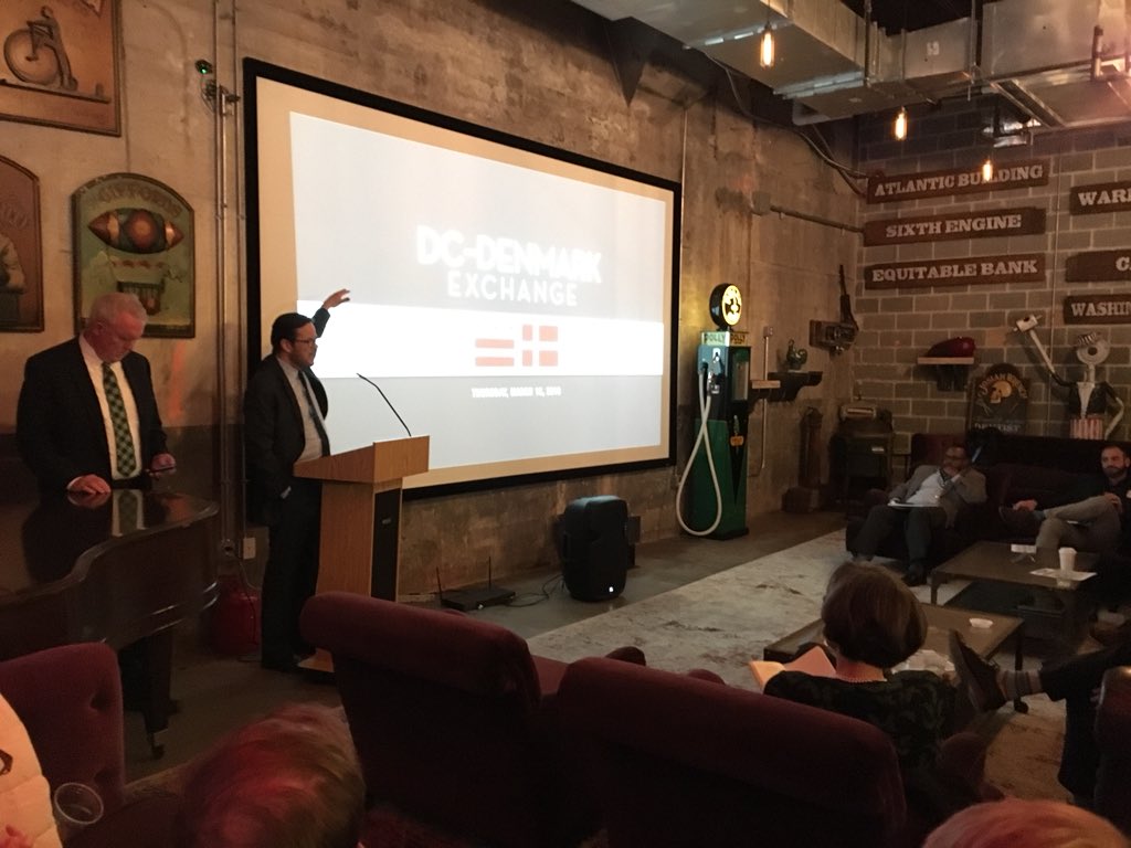 DOEE_DC's tweet photo. What do you get when policy wonks, architects, developers, environmentalists and delegates from Denmark meet? 
Riveting discussion around net-zero and resilient design in a city. The #DCDEN exchange sharing ideas about how to make energy efficiency an asset, not a barrier. https://t.co/OPXxYODPrU