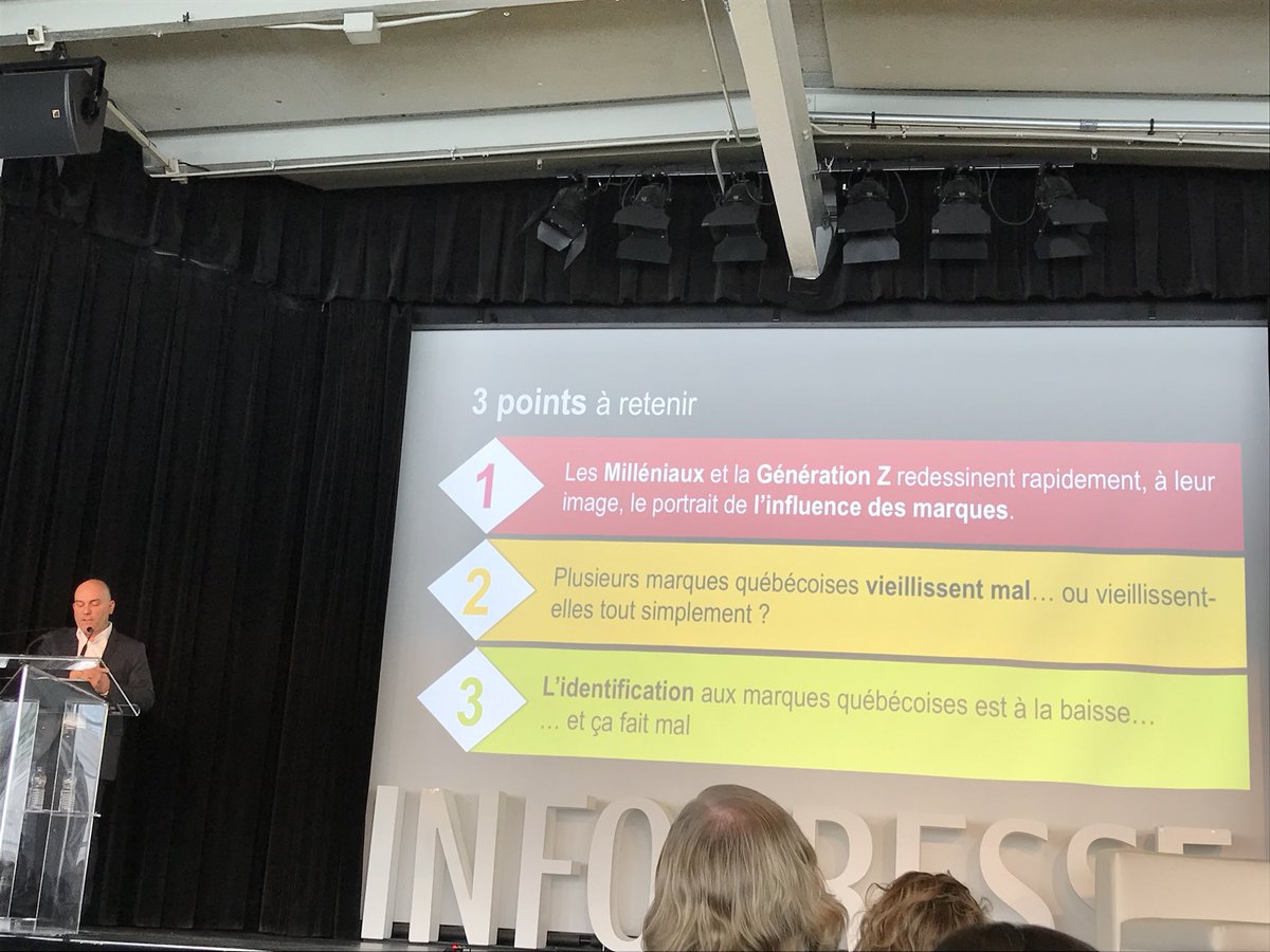 Les #Milléniaux et #GénérationZ redéfinissent l’influence des marques; comme citoyens du monde, ayant accès à tout de partout, les marques du Qc perdent de leur lustre..... 😬 <a href="/LucDurand/">Luc Durand</a> <a href="/IpsosCanada/">Ipsos Canada</a> #rdvmarketing