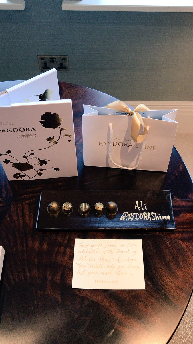 SandPmagazine's tweet photo. Such a beautiful welcome to the exquisite @TheAdareManor from @PANDORA_UK for the launch of their new Shine collection #PandoraShine https://t.co/jQ9LP4UfeD