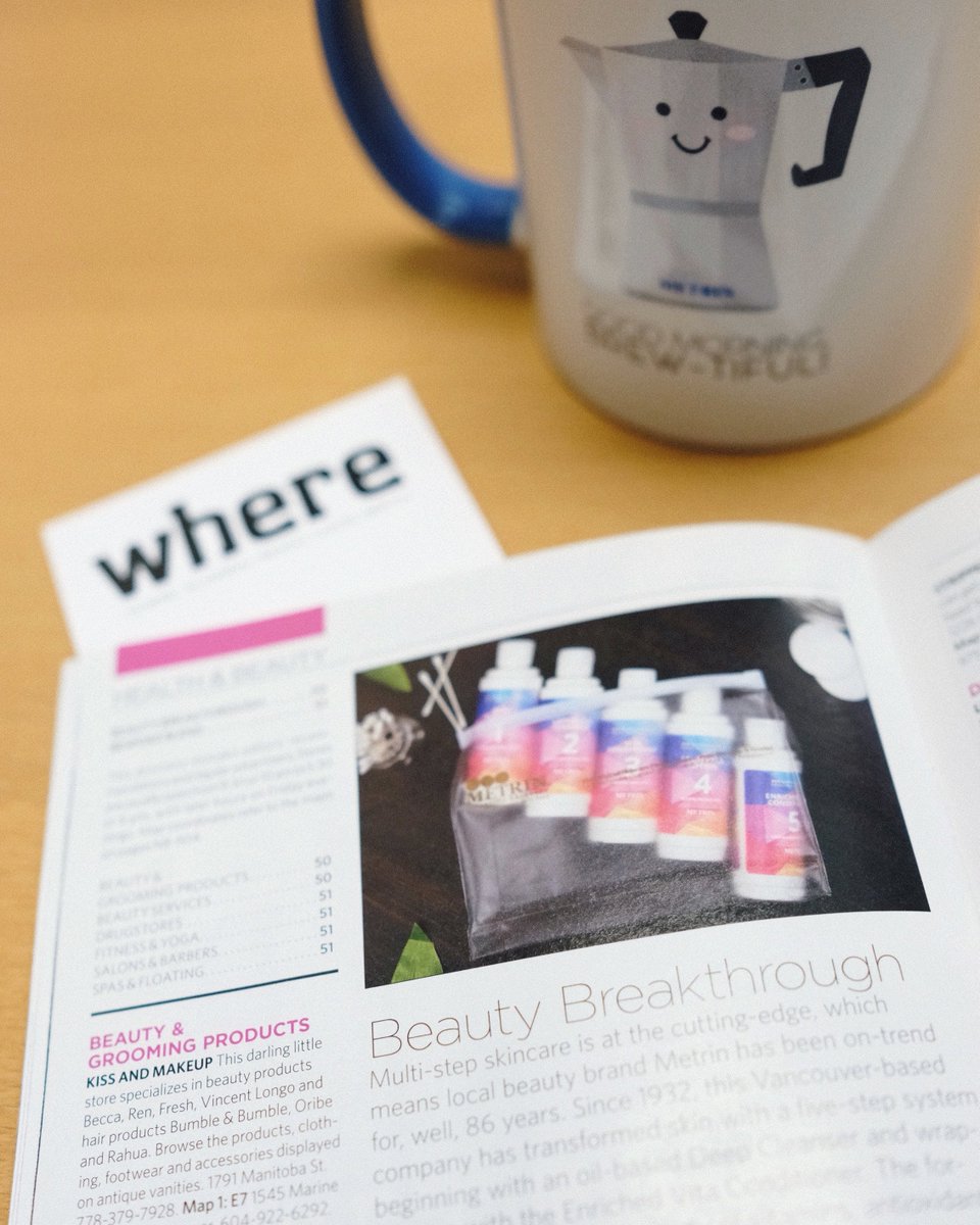 metrinskincare's tweet photo. We're in most recent edition of @wherevancouver magazine! ποΈ #MetrinForAll #MetrinSkincare https://t.co/o3XErBEG0Q