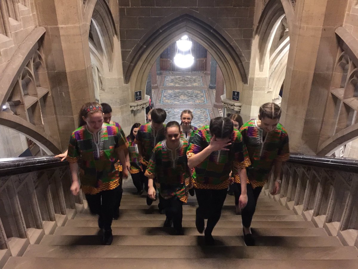 FormbyHighMusic's tweet photo. #MundoAfrika on the way into @musicforyouth in Rochdale ! #FHSsingers rocked the event too !! https://t.co/xPQwT9zOiK