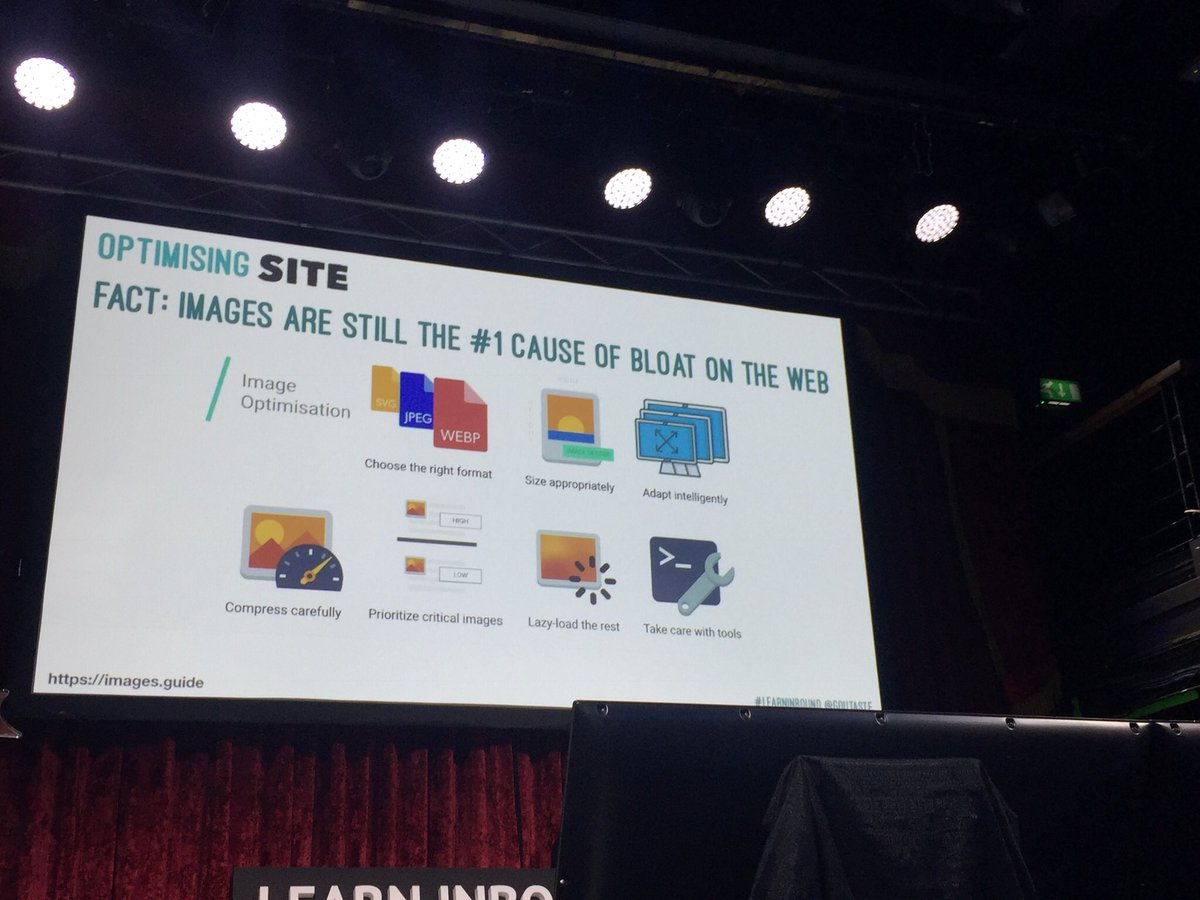 Maipham027's tweet photo. Images are the number 1 cause of slowing down websites #LearnInBound @goutaste #webdesign #sitespeedoptimisation https://t.co/oVFLF5XMlC