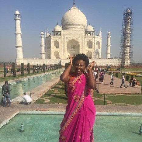 daglobalaccess's tweet photo. #TBT @sis.summer โAfros and Melanin in a Sari at the Crown Palace ๐
โข
โข
โข #unlockyourpassport #DAscholar #takemeback https://t.co/U1b1QTE7u3