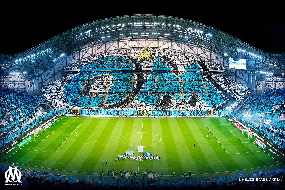 Jogo terá esse clima em Marseille (Foto: Twitte Marseille)