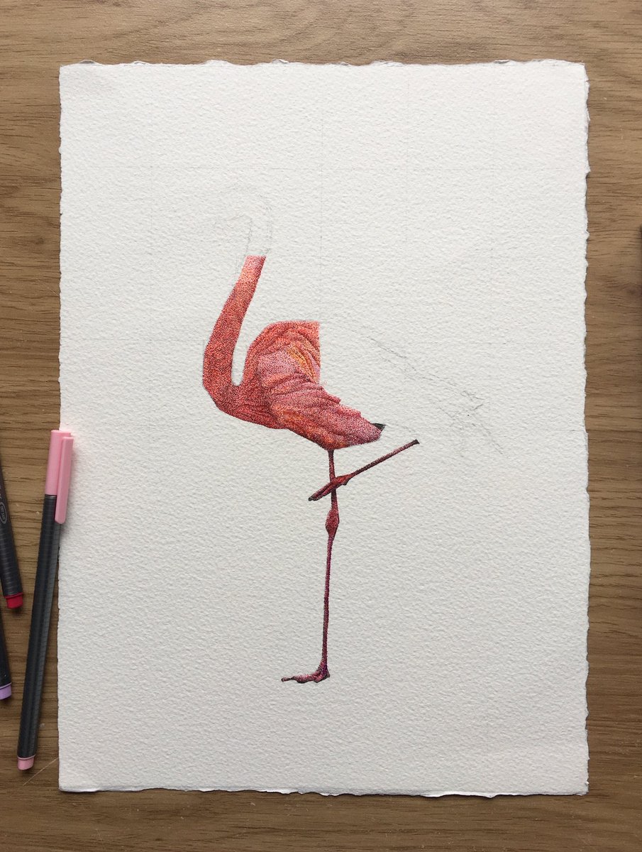 Rybena_'s tweet photo. Oh I started working in colour and DAMN it’s pretty hard. These pens tend to bleed into eachother a lot too so that’s not helping with fine details lmao https://t.co/ZTzCXTqhiE
