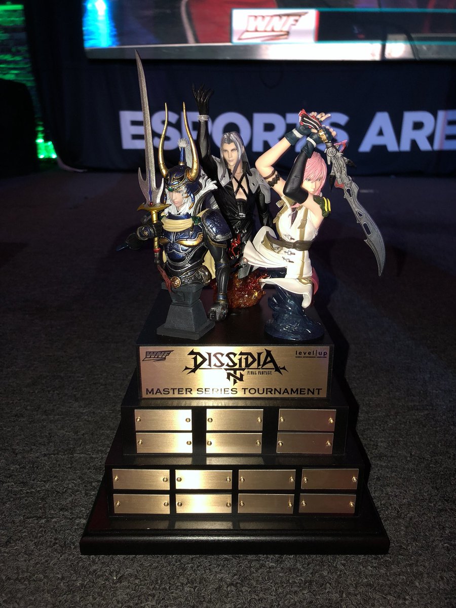 Thank you to all competitors for attending our first DISSIDIA Master Series event! Shoutouts to @SquareEnixUSA for the awesome Squall Figures and amazing trophy for winners!