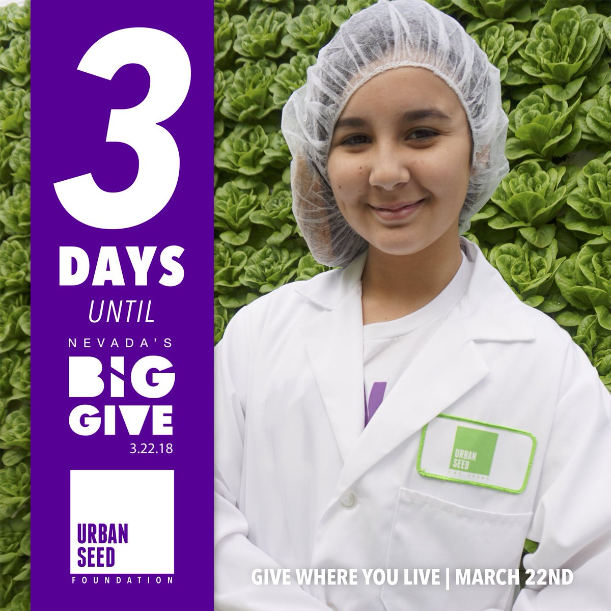 3 days until <a href="/NVBigGive/">NVBigGive</a> ! Support Urban Seed Foundation to continue to get healthy fresh food to Las Vegas. In our 1st year we supplied over 24,300 portions of nutritious food to the community
#nvbiggive #theneedtofeed #bethechange #nutrientdense #charity
bit.ly/2oSYFhG