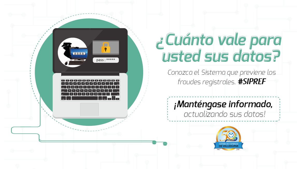CCVALLEDUPAR's tweet photo. Señor Empresario, podemos estarlo buscando en el lugar equivocado. Actualice sus datos de registro y evite posibles fraudes. #SIPREF https://t.co/YdNzSgK7lA
