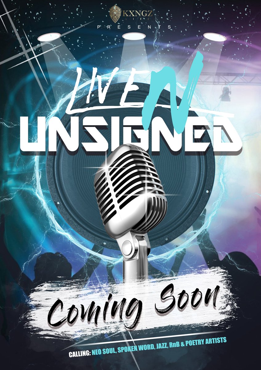 LiveNUnsigned's tweet photo. #LiveNUnsigned is back😎. Great event coming for upcoming artist to showcase their talent to a great crowd full of music managers and other people in the music industry.If you want to be part of this great event or know anyone who want to be apart of this event, please DM https://t.co/eTeyEjN7M6