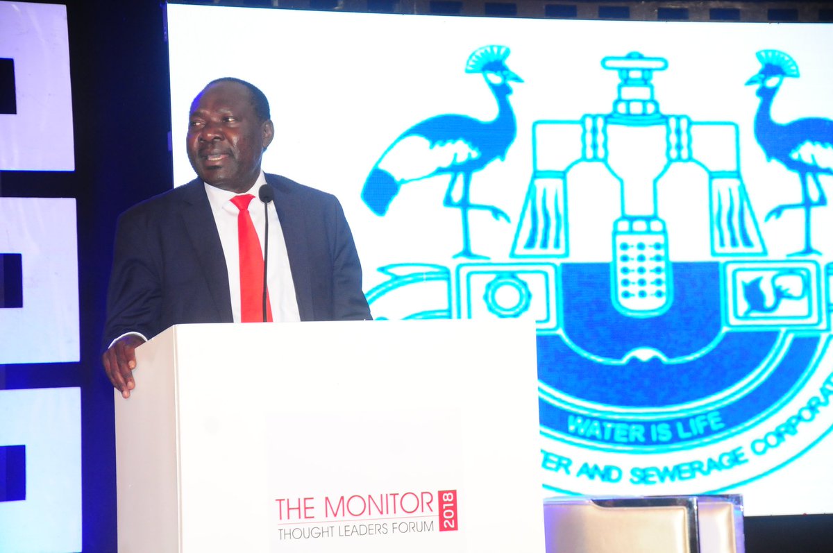 nwscug's tweet photo. Director Commercial and Customer care Mr George Okol, "NWSC will soon launch E-branches. The move is aimed at serving our customers better." #UGThoughtLeaders18 #NwscWorks @NWSCMD @DailyMonitor @KigoziMaggie https://t.co/RQG6qlK6qk