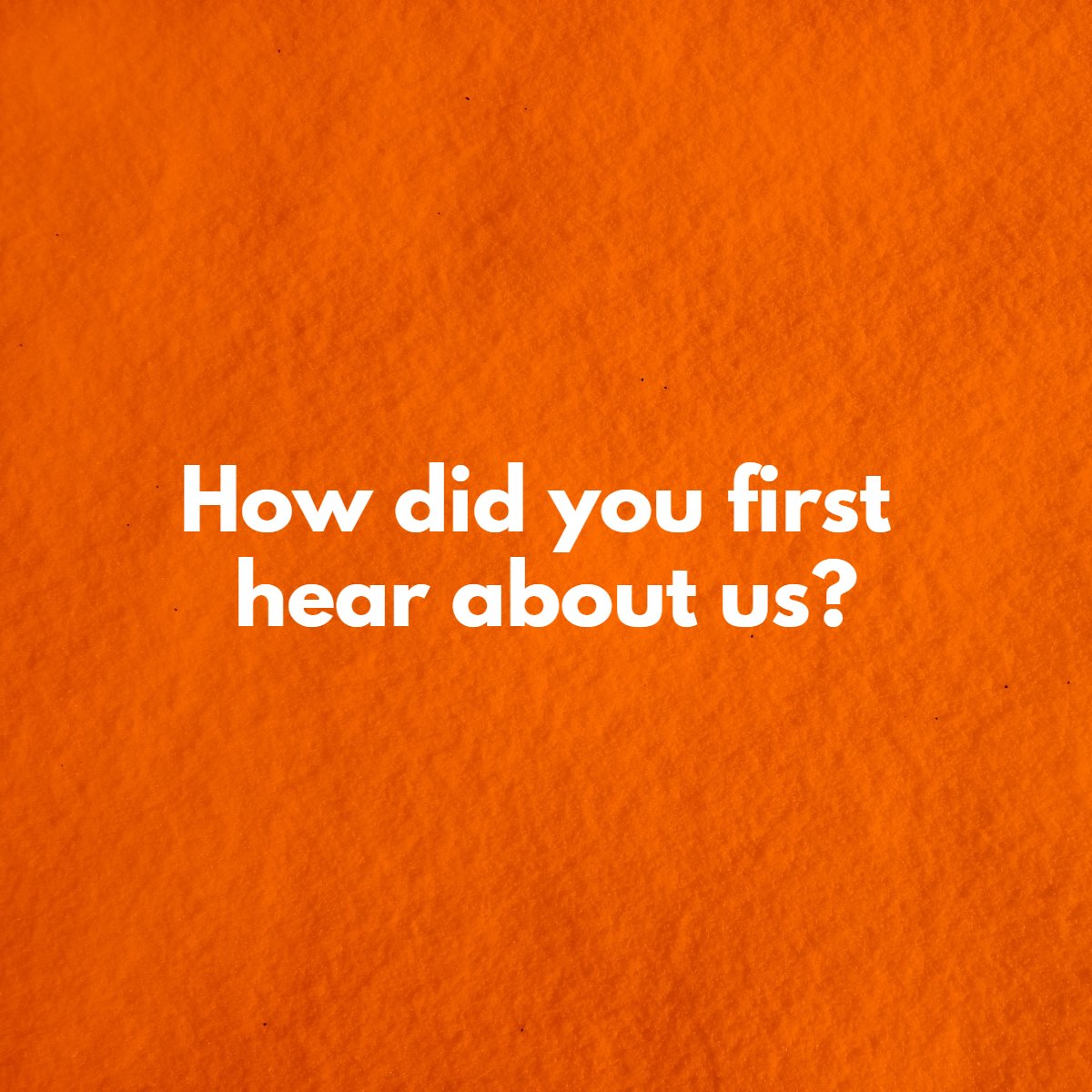 We want to know who or what is responsible for your support!