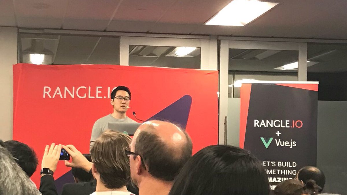 karabarley's tweet image. Found out that @youyuxi 's favourite project built with vue.js is the vue.js dev tools which he debugged with the view.js devtools #meta 😂🙌🏾 @rangleio #vuejsmeetup #meetthecreator #legend