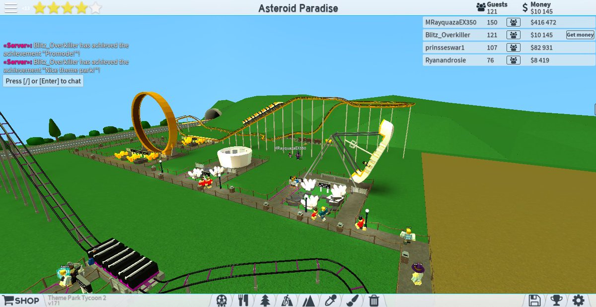 Clayton Campbell Themeparker2 Twitter - roblox theme park tycoon 2 promode