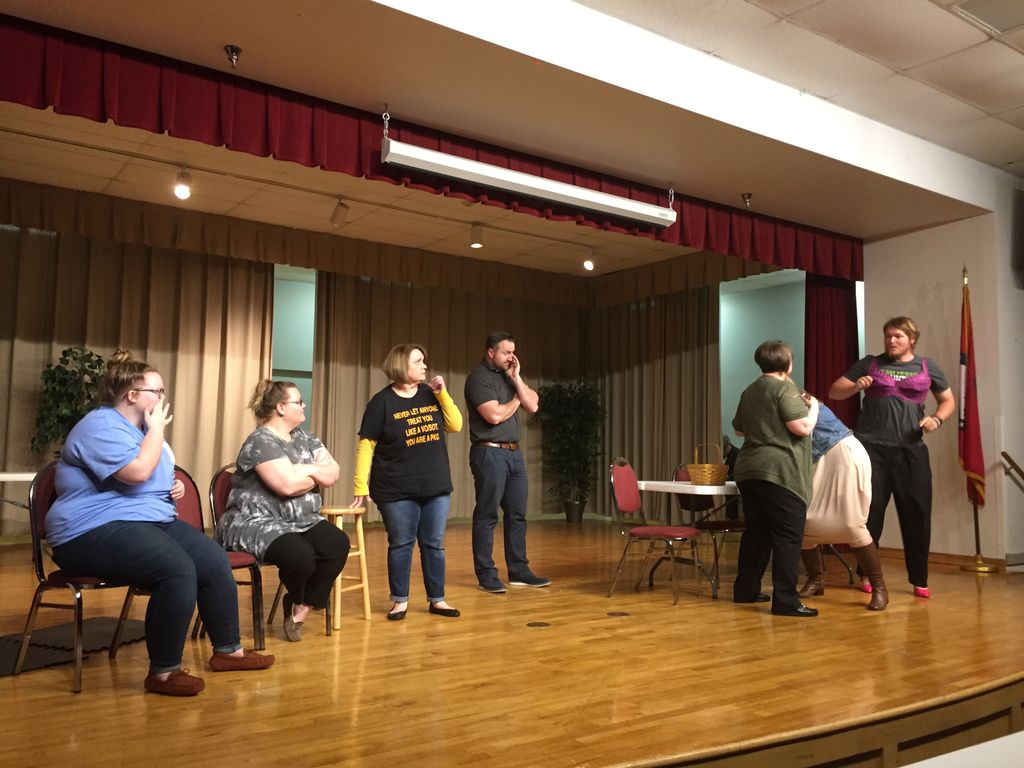CTJonstage's tweet photo. A great night at Doublewide, Texas rehearsal! Come on out on April 6, 7 &amp; 8 to see this hilarious show!!! https://t.co/5Btt8zY28T