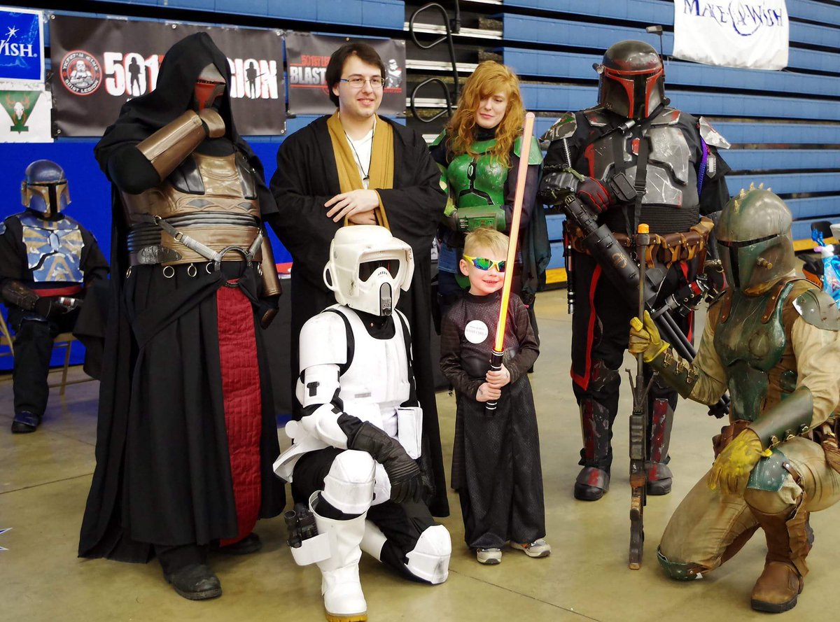 Last year we were invited to Make A Wish benefit and we gained an honorary member named JJ! Come join this Saturday for fun, charity, and good times! 

More information at:
northdakota.wish.org/news-and-event…

<a href="/501stLegion/">501st Legion</a> <a href="/CentralGarrison/">Central Garrison</a> <a href="/MakeAWishND/">Make-A-Wish ND</a> #badguysdoinggood