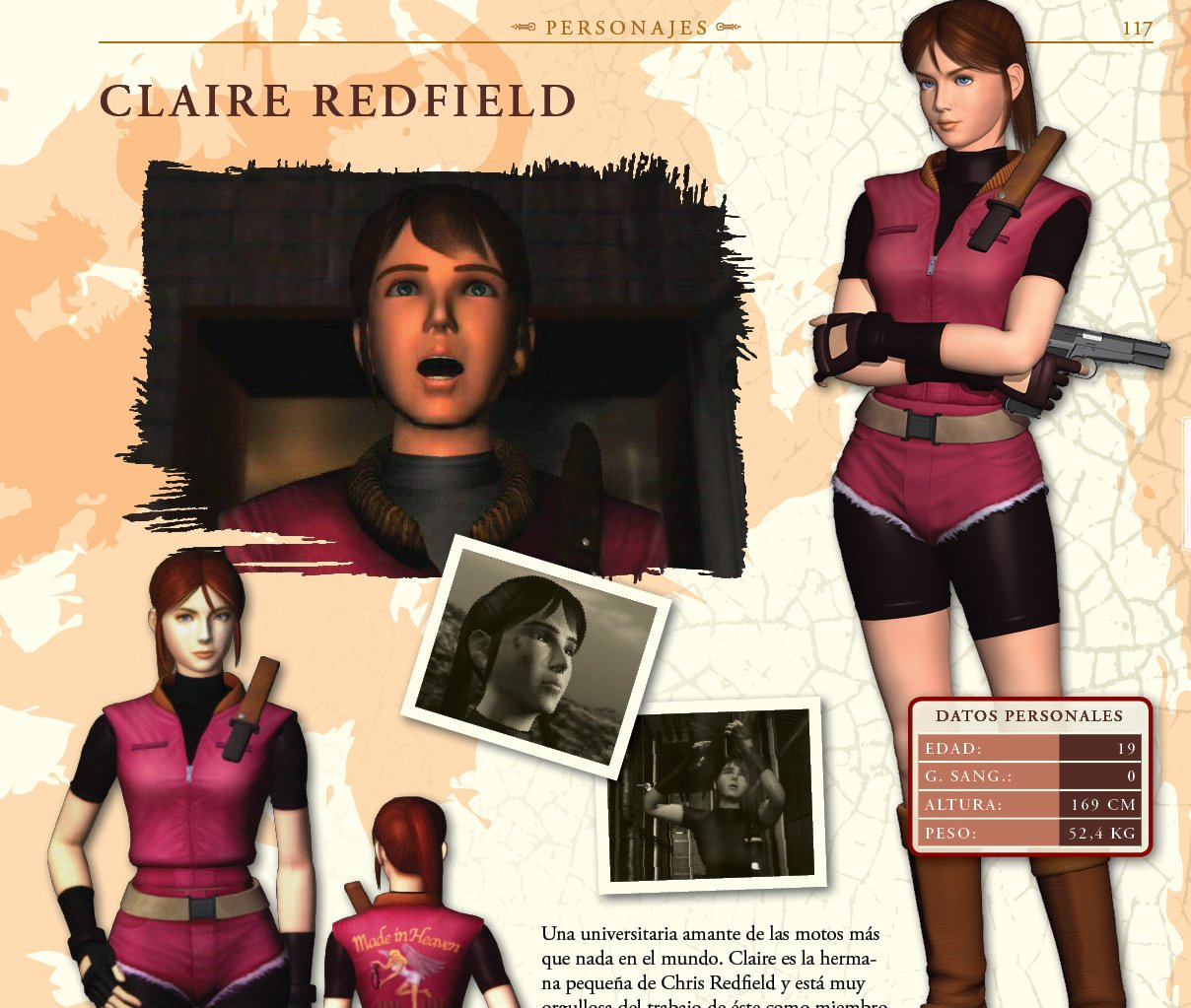 Resident Evil Center on X: La biografía oficial de Claire