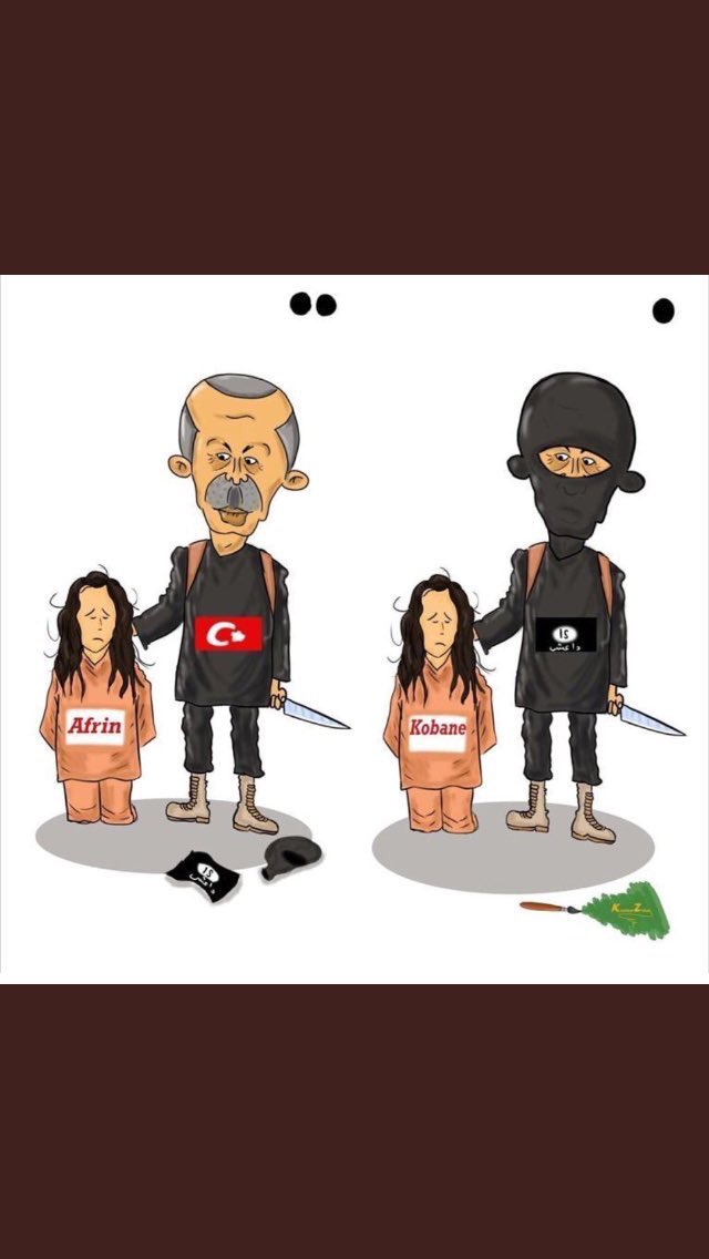 msafir1384's tweet photo. @KurdsCampaign 
Its a shame for you that out there Erdogan is making a hell in #Afrin and you stay silent!
#Afrin #StopAfrinGenocide https://t.co/YLdLOwKazb