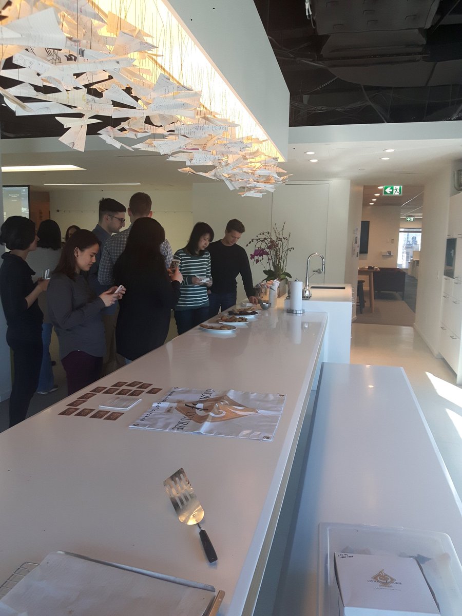 cookiesofcourse's tweet photo. Doing Live Baking this afternoon at the offices of advertising firm DDB on Hornby.  Thanks for being great hosts! https://t.co/YkXVHMSCtn