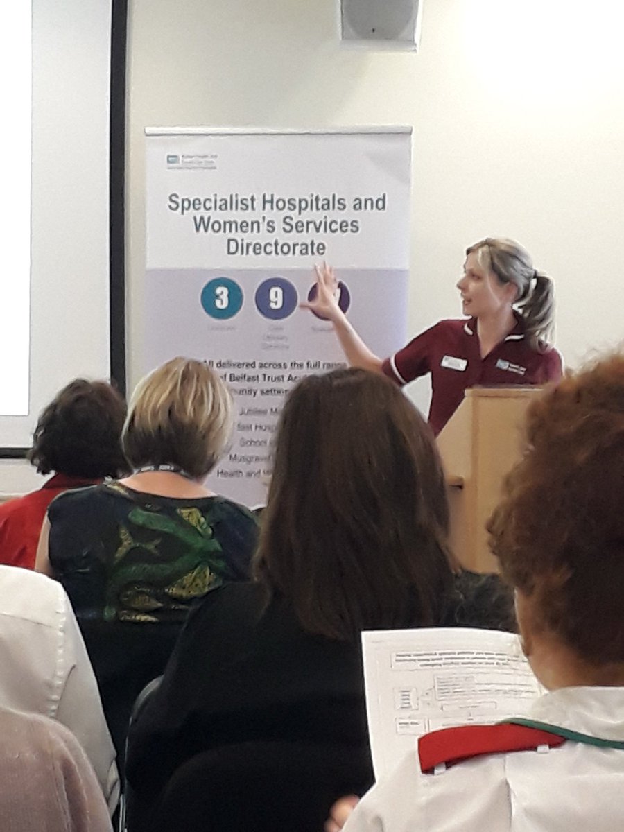 RuthjAdair's tweet photo. Excellent SHWH Directorate Learning Lunch. Sr Pat McCorry Sharing how to achieve VTE compliance, Pharmacist Mal Gribbon: Antimicrobial Stewardship and Head &amp; Neck CNS Melanie Ardis: algorithm for conversion of Oral opioids to syringe driver. #ENT #medicinesafety #SHWH #HN https://t.co/gVJANIqgTQ