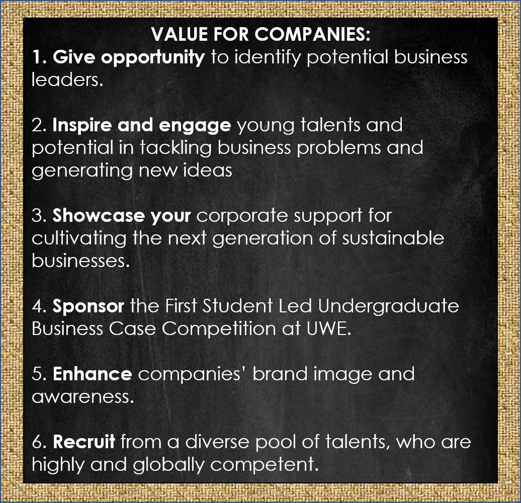 uwebcc's tweet image. This year's case study will be focus on the local start-up companies.
UWE students will have the real experience when interacting with them
#uwebcc