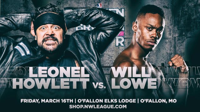 NWLPro's tweet photo. #WillLowe makes his O'Fallon debut tomorrow as he faces Leo of @howletts_nwl. Lowe is looking to pick up his first singles win, while Leo is looking to add on to his winning streak. Tickets still available! 
https://t.co/AusGgpTqHh https://t.co/juGhhePPmb