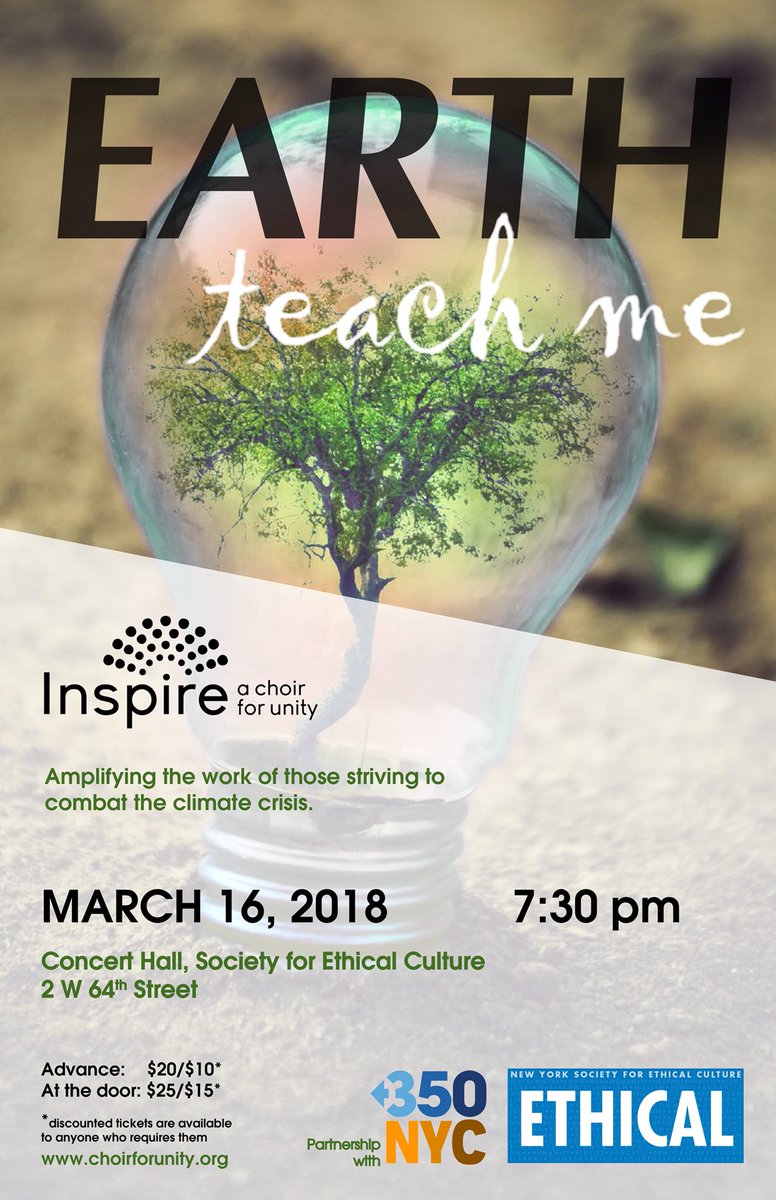 choirforunity's tweet photo. Just a day away, but you can still buy tickets online, or wait and get them at the door. Either way, we hope to see you tomorrow night! @EthicalNYC @350NYC
#choirforunity #inspirechoirnyc
https://t.co/5Z58YClFCS https://t.co/P1aqE63LGn