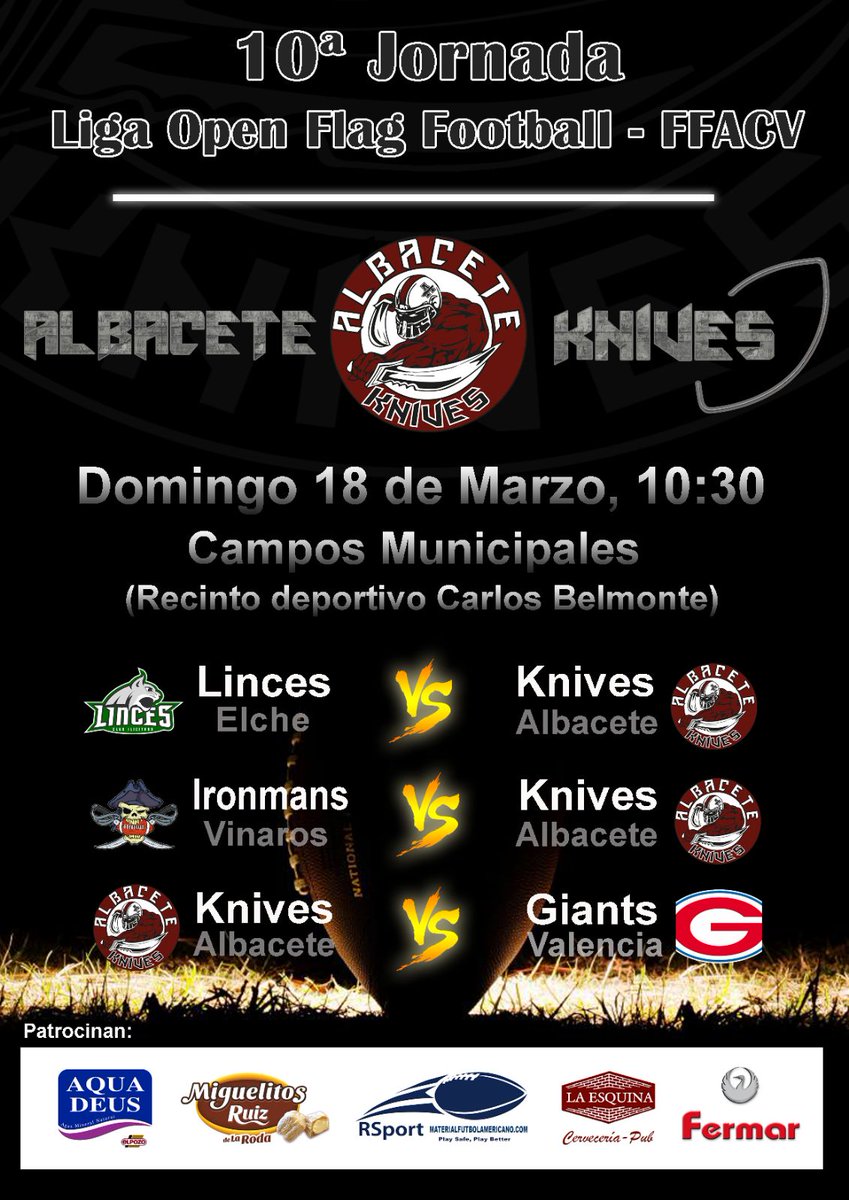 Por fin... ¡¡¡Los #Knives jugamos en casa!!! 🏈🏈🏈