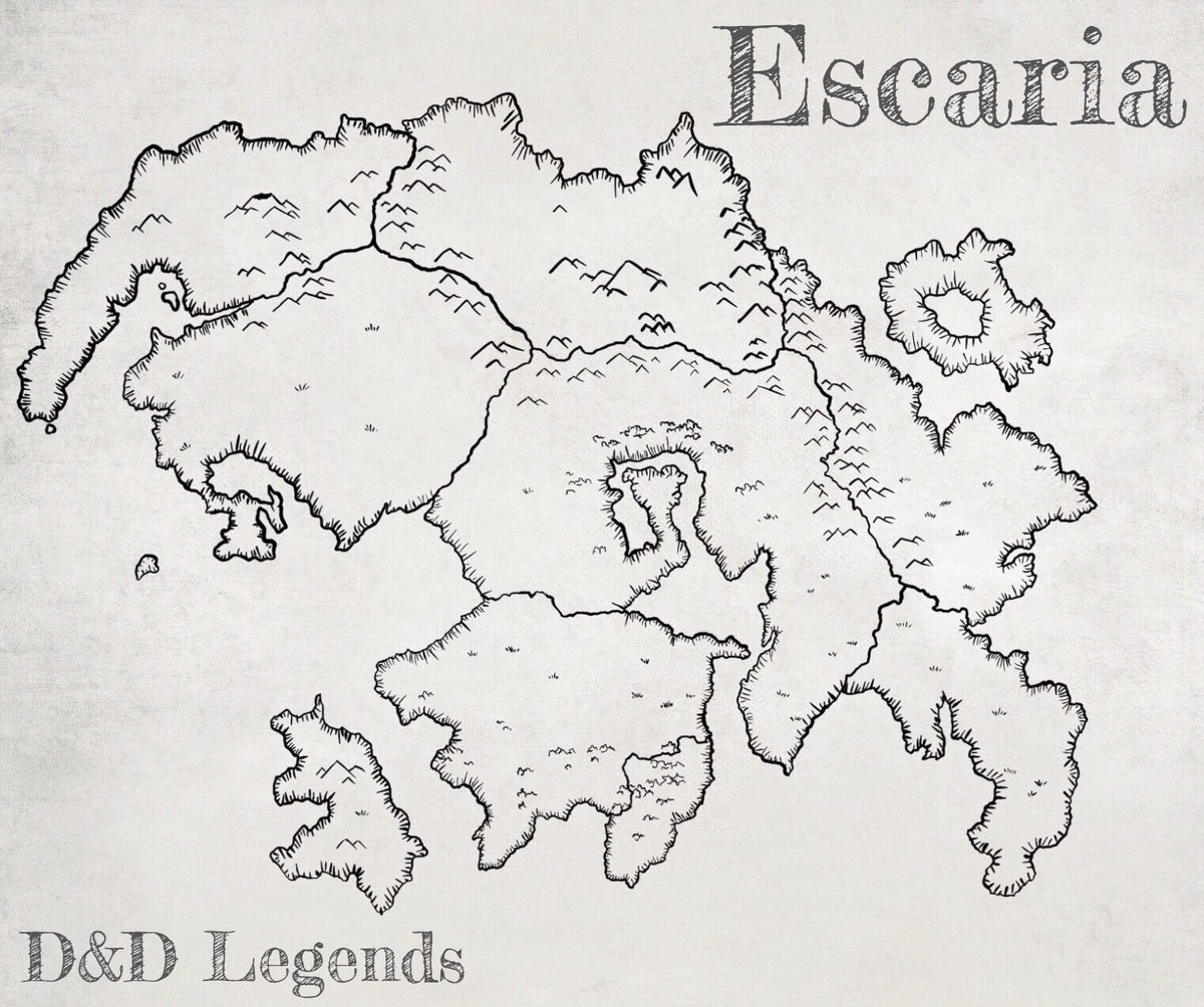 Brattynn's tweet photo. Finished the outline of my Escaria map!
#dnd #dnd5e #dndlegends #DungeonsAndDragons #tabletop #rpg #podcast #actualplay #homebrew #artwork #DMsguild #fantasy #roleplay https://t.co/ZkF1CeMnOp