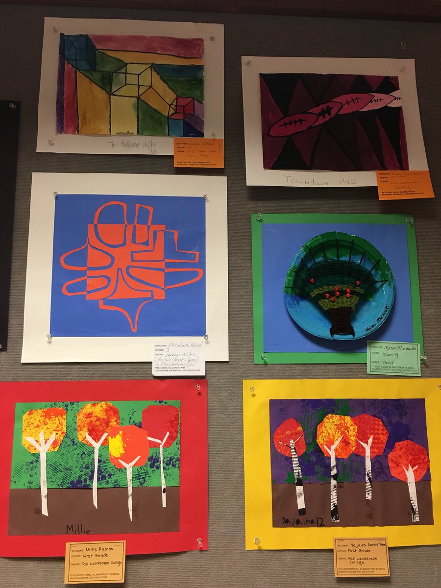 Some examples of the great work by SASD students and <a href="/SoudertonAreaEA/">SAEA</a> art teachers on display at the Indian Valley Public Library!