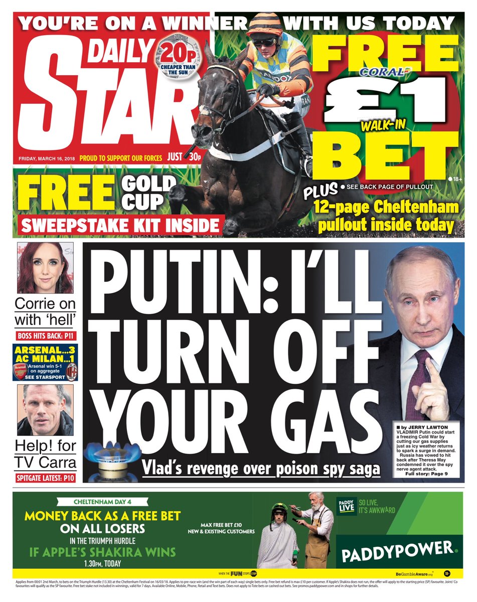 Friday's Daily Star
"Putin: I'll turn off your gas"

#tomorrowspaperstoday
#bbcpapers
(via <a href="/AllieHBNews/">Allie Hodgkins-Brown</a>)
