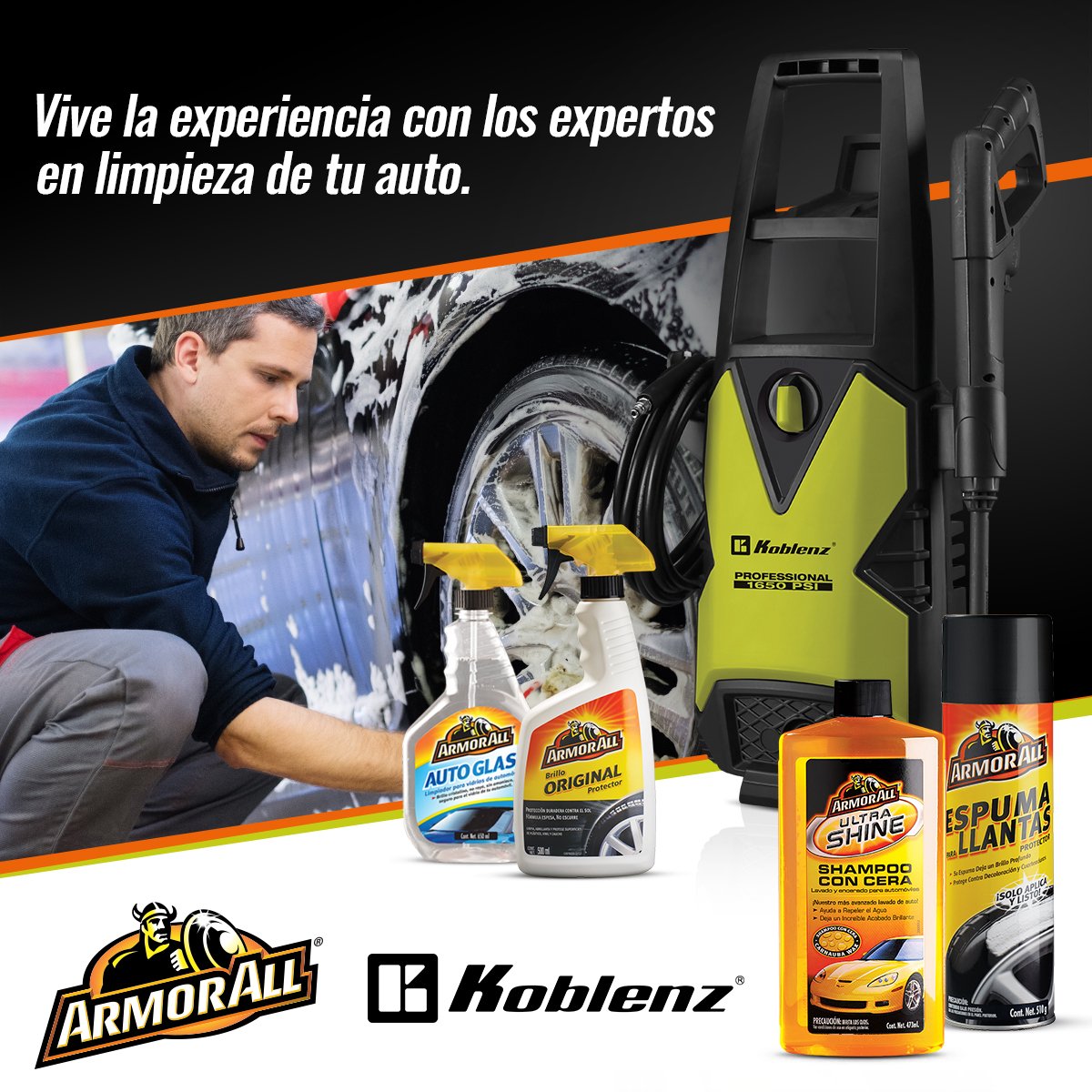 armorallmx's tweet photo. @KoblenzMexico y Armor All México ponen guapo tu auto, asiste este sábado 17 de marzo a Home Depot San Jerónimo de 9 am a 5 pm y en la compra de un producto Koblenz con valor superior a $500.00 M.N., lavamos tu coche por dentro y por fuera para que luzca como nuevo. https://t.co/XS4W4wam7S