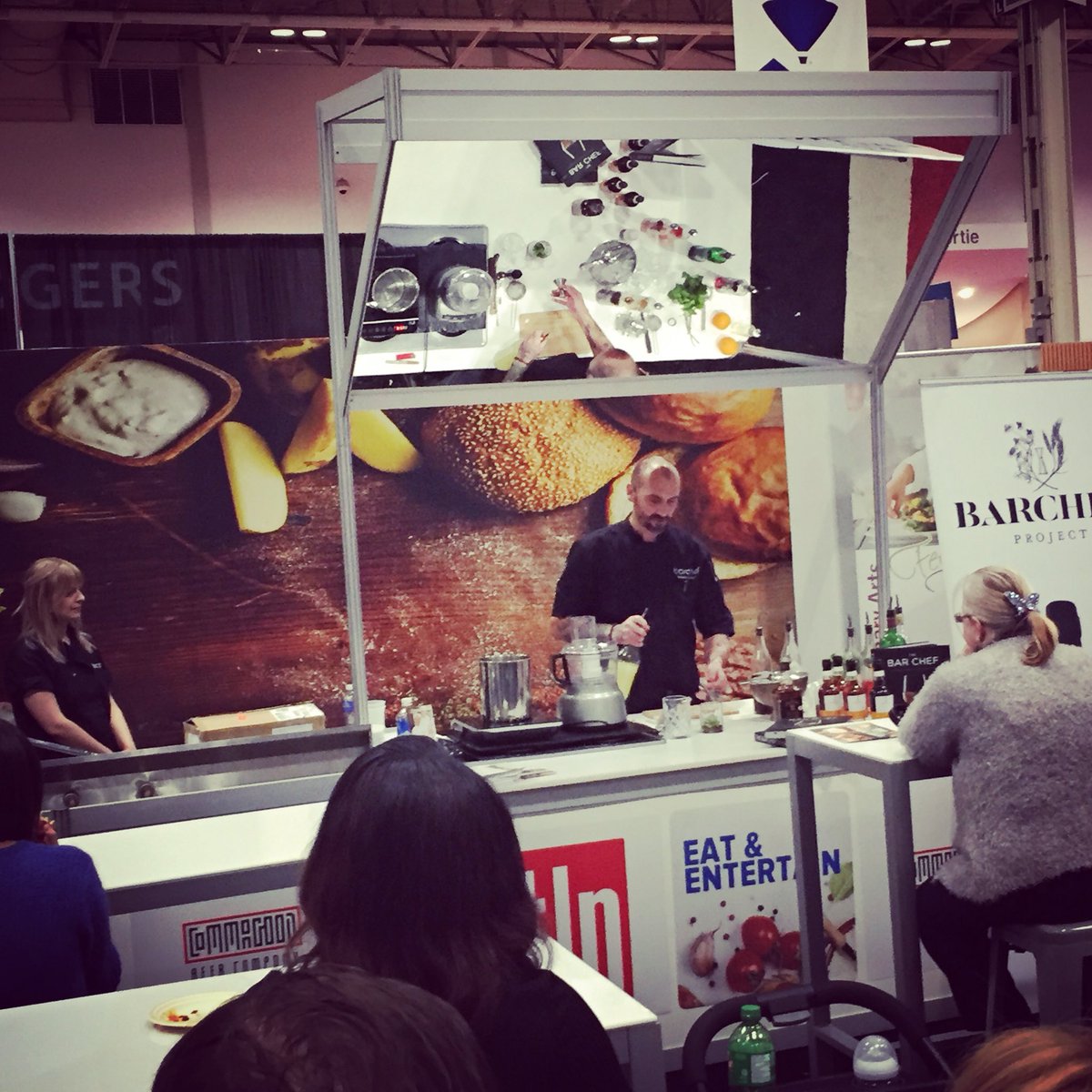 Cheers to <a href="/barcheftoronto/">BarChef</a>  <a href="/BarchefProject/">BARCHEF Project</a> <a href="/FrankieSolarik/">Frankie Solarik</a>  great to have you in the house!! #nationalhomeshow @homeshowsto #barchef #imthirsty #negronilover