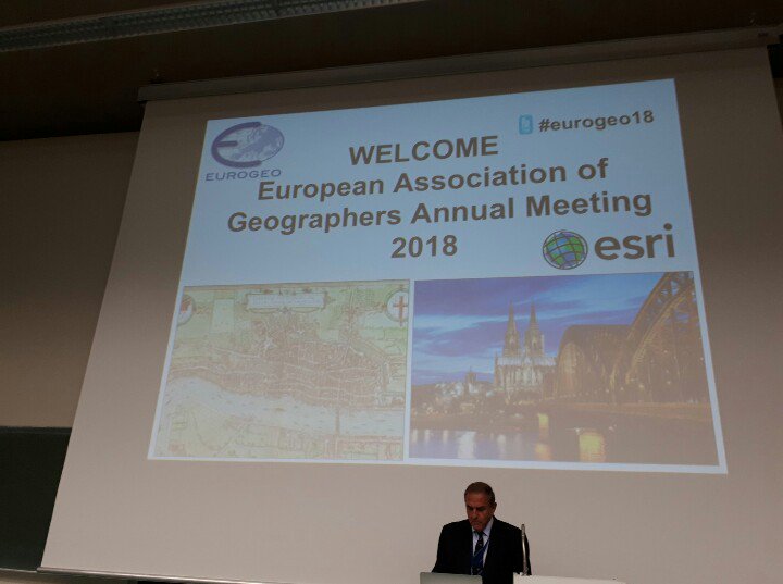 Geoseph_Usher's tweet photo. Presented my paper on Irish primary geography textbooks today at @eurogeography EuroGeo 2018 conference in Cologne! Lots of other interesting presentations too! #eurogeo #Geography #geographyteacher #dcugeo #geoed https://t.co/a6c6nbYm5s