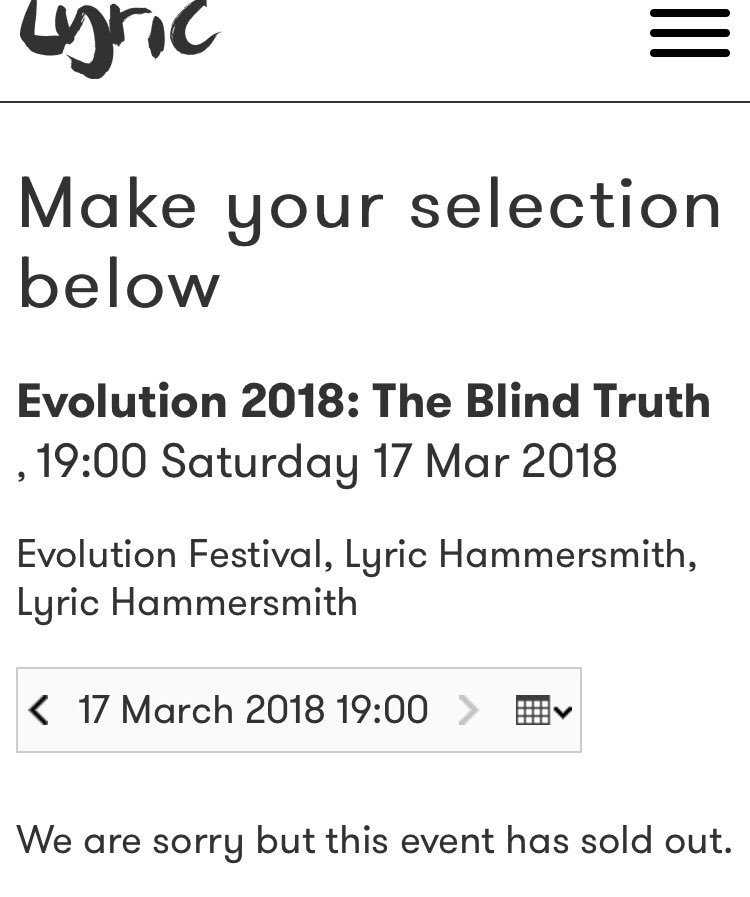 Anniemwampulo's tweet photo. BOTH DAYS ARE SOLD OUT!!! ✨✨💃🏽👏🏽 #TheBlindTruth @YoungLyricHamm @LyricHammer #LyricEvolution https://t.co/95GJ60O8aw