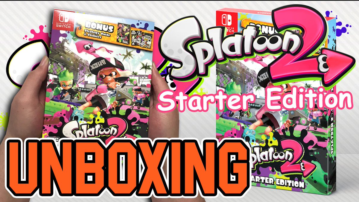 POPnGAMES's tweet photo. Splatoon 2 Starter Edition (Switch) Unboxing !!
#Splatoon2 #starteredition #NintendoSwitch #unboxing
https://t.co/8mwb8WSnaS https://t.co/ux9rrWrupl