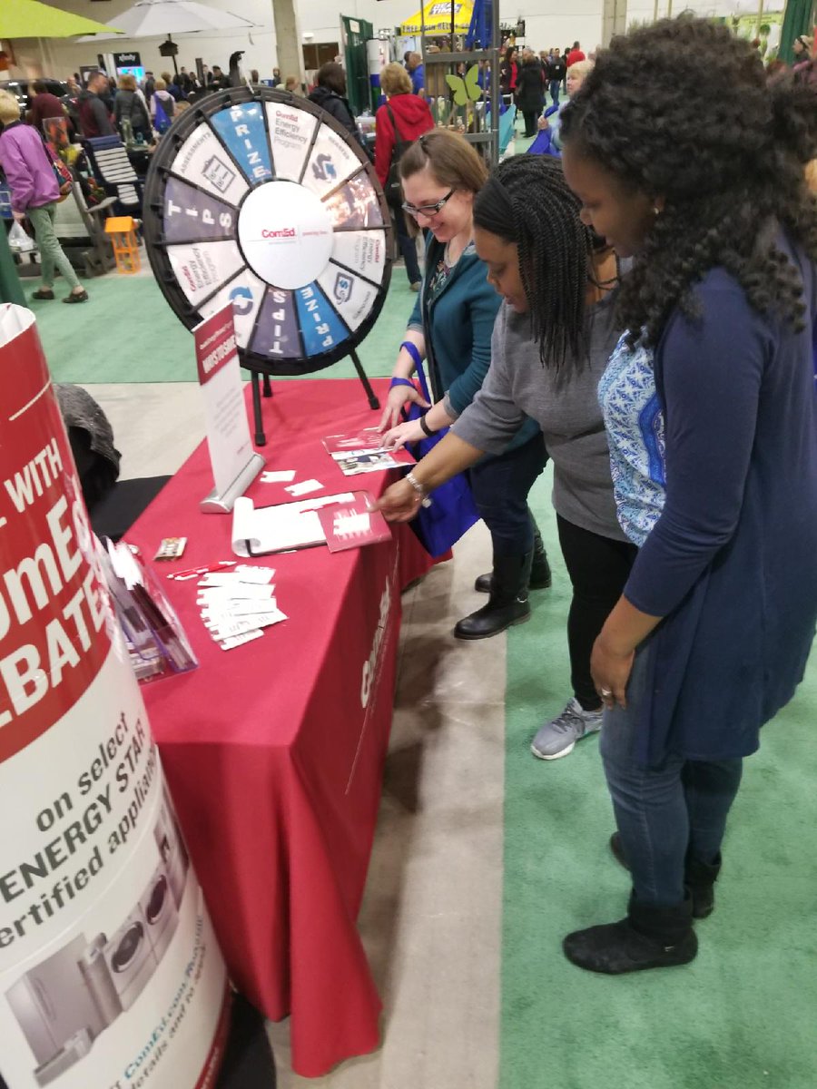 TweetFTStreet's tweet image. Garden' against a high electric bill?? Visit the @ComEd booth (533) @ChicagoFlower &amp;amp; Garden Show in Navy Pier! Through Sunday!! We'll show you how to (f)LOWER that electric bill! 🌻🌻🌻 WATER you waiting for?? 🌦️🌦️🌦️#WheelSeeYouSoon #TweetFromTheStreet #chicagoflower
